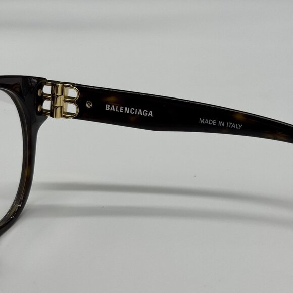 NEW BALENCIAGA BB0173O 002 ROUND HAVANA WOMEN EYEGLASSES BALENCIAGA - Picture 9 of 10